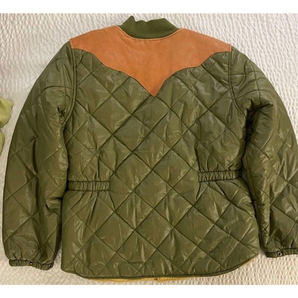 Ralph Lauren Double RL Jackets & Coats Rrl Leather Yoke Diamond